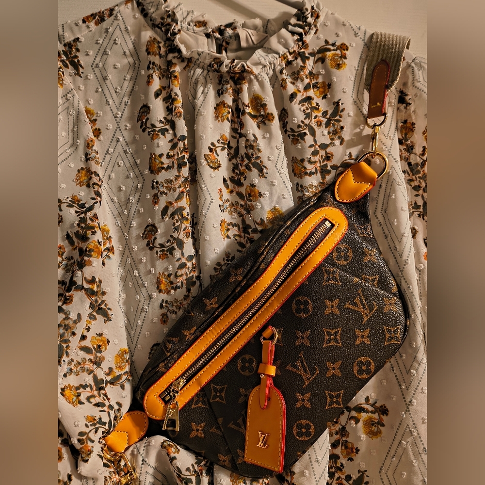 High Rise Monogram Bum Bag ( Brown and Darker Patina)